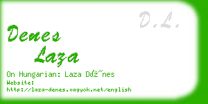 denes laza business card